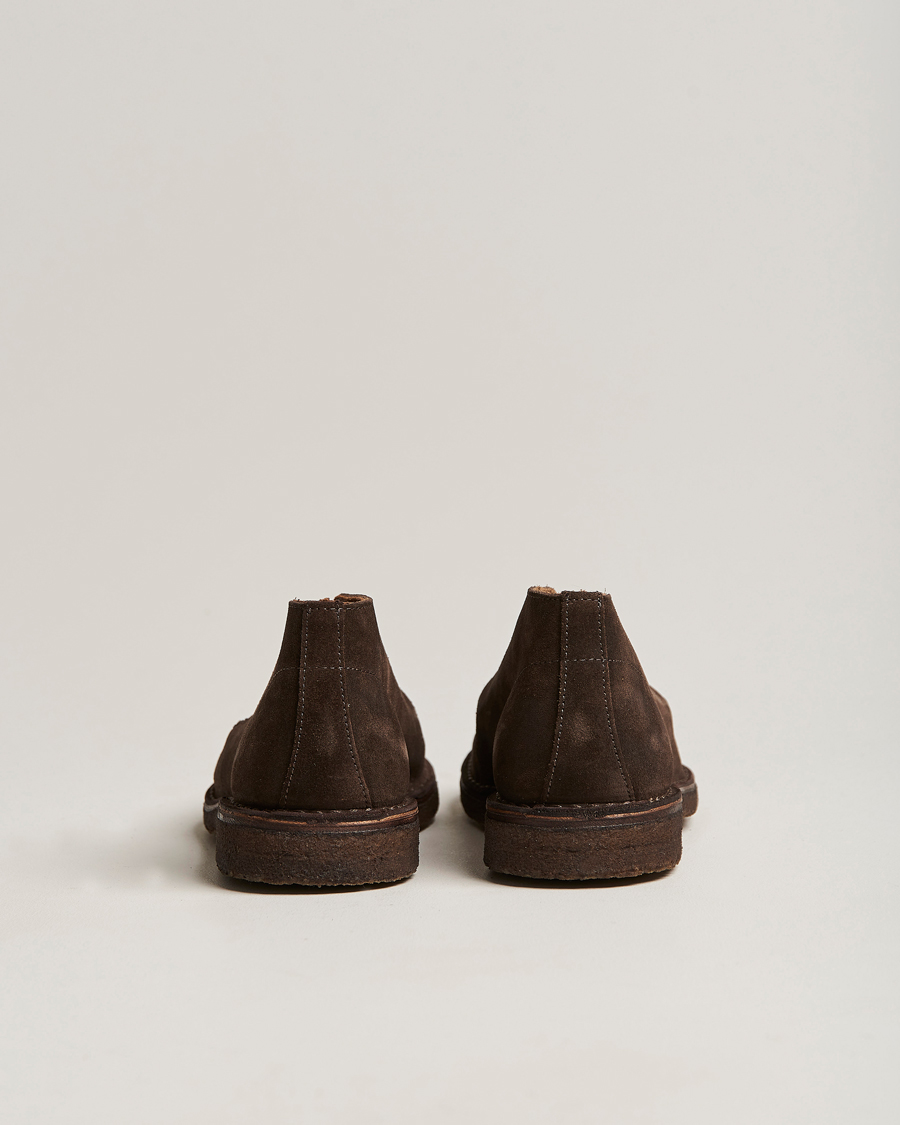 Homme | Bottes | Drake's | Crosby Moc-Toe Suede Chukka Boots Dark Brown