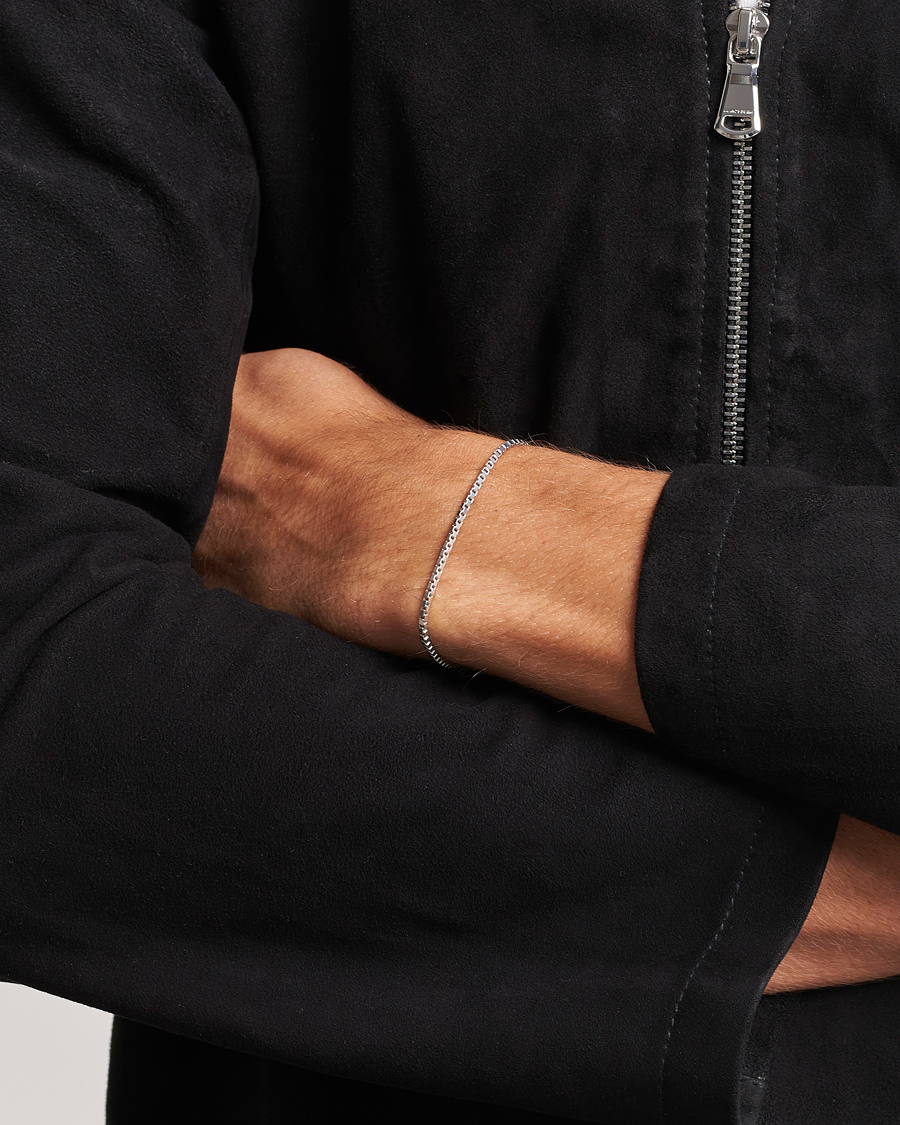 Homme | Bracelets | Tom Wood | Square Bracelet Silver