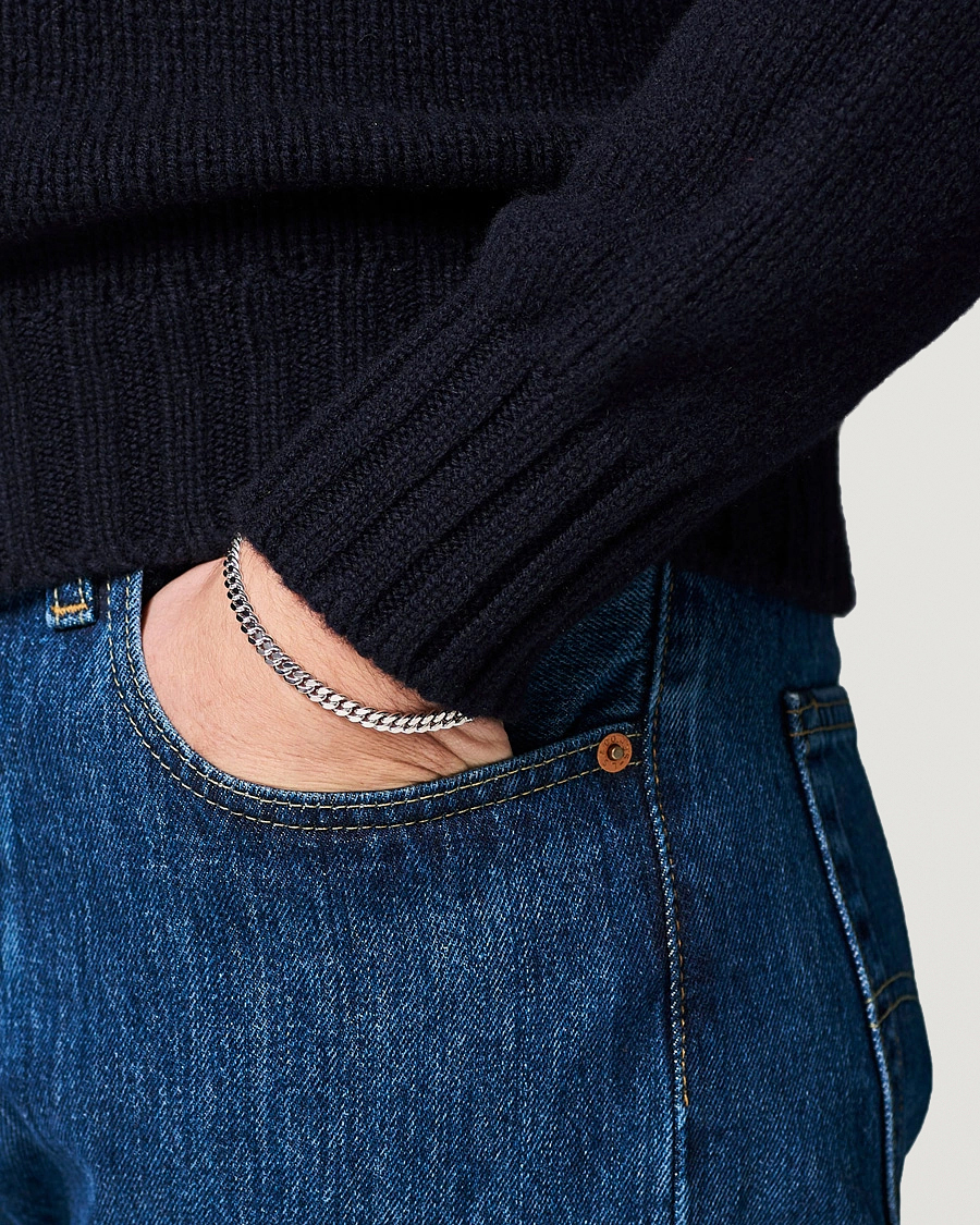 Homme | Bijoux | Tom Wood | Curb Bracelet L Silver