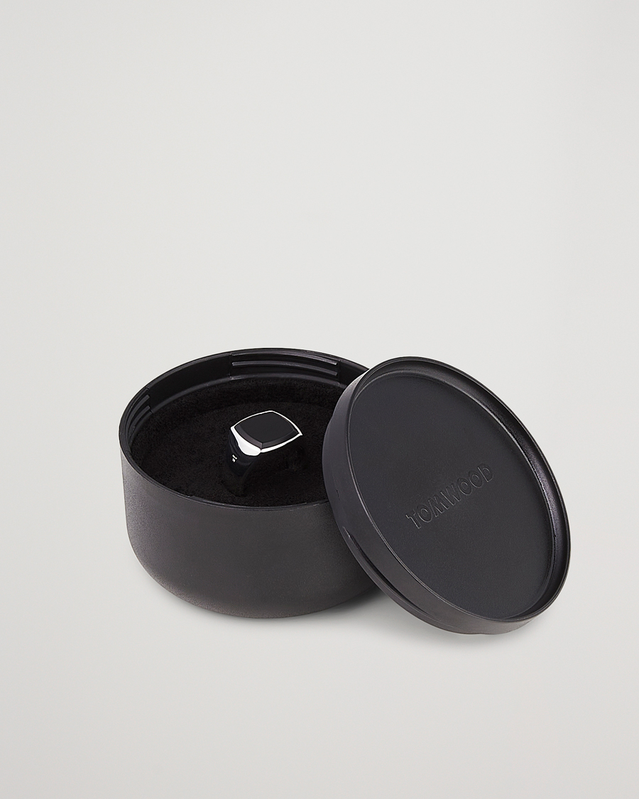 Homme | Bijoux | Tom Wood | Cushion Black Onyx Ring Silver