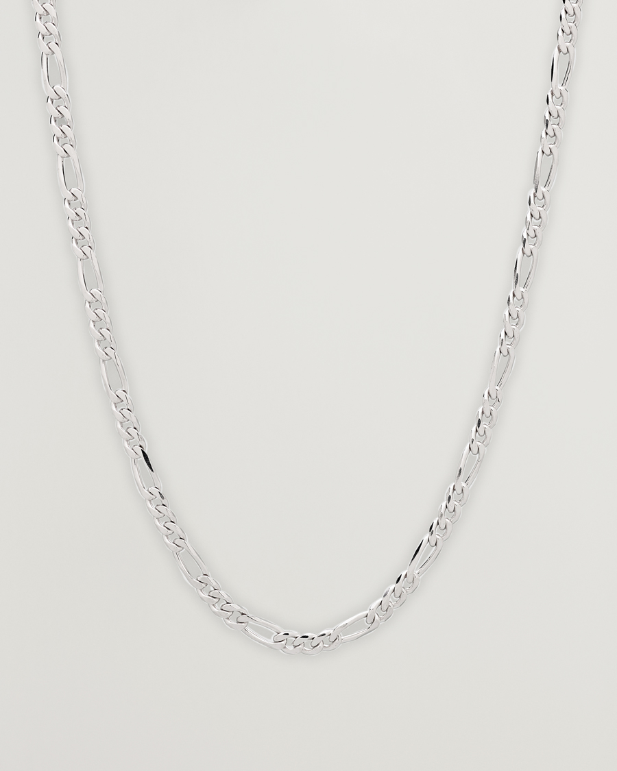 Homme | Tom Wood Figaro Chain Necklace Silver | Tom Wood | Figaro Chain Necklace Silver