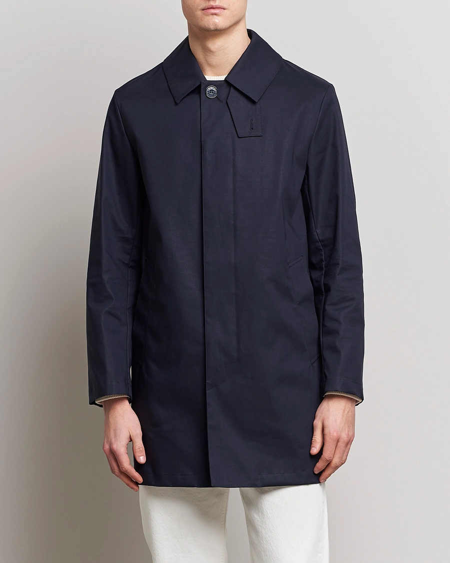 Homme | Formal Wear | Mackintosh | Cambridge Car Coat Navy