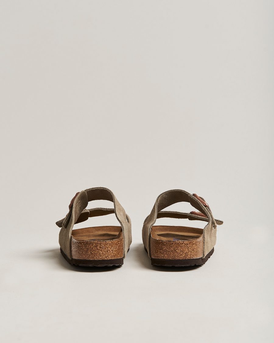 Homme | Sandales Et Mules | BIRKENSTOCK | Arizona Soft Footbed Taupe Suede
