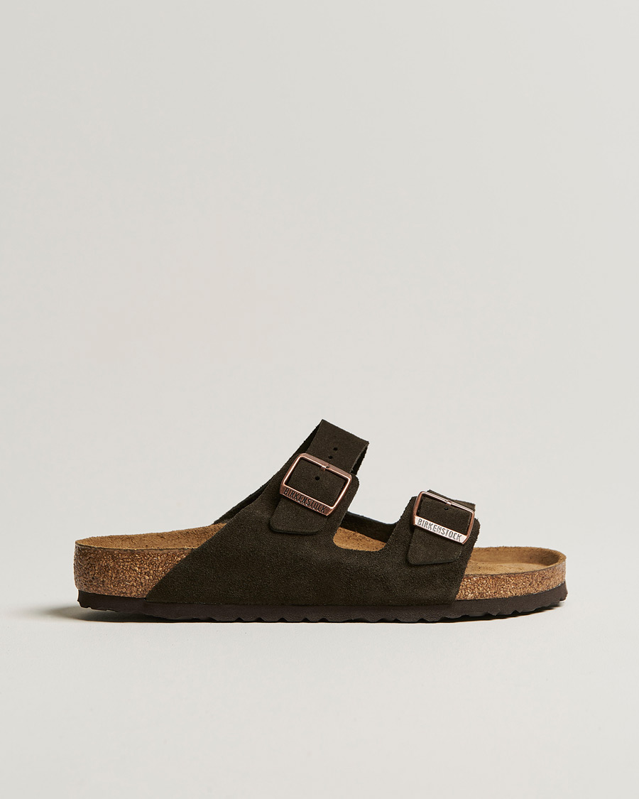 Homme | Sandales Et Mules | BIRKENSTOCK | Arizona Soft Footbed Mocha Suede