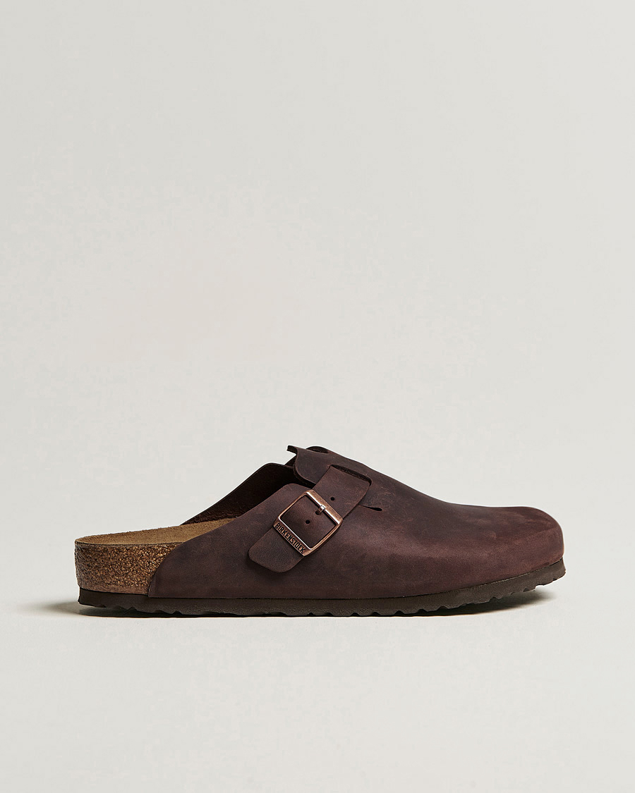Homme | Sandales Et Mules | BIRKENSTOCK | Boston Classic Footbed Habana Oiled Leather