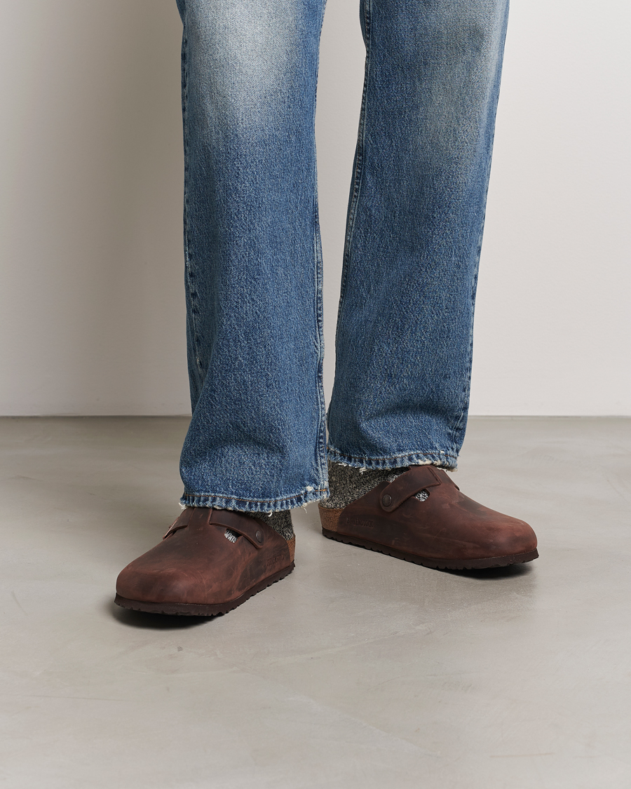 Homme | Sandales Et Mules | BIRKENSTOCK | Boston Classic Footbed Habana Oiled Leather