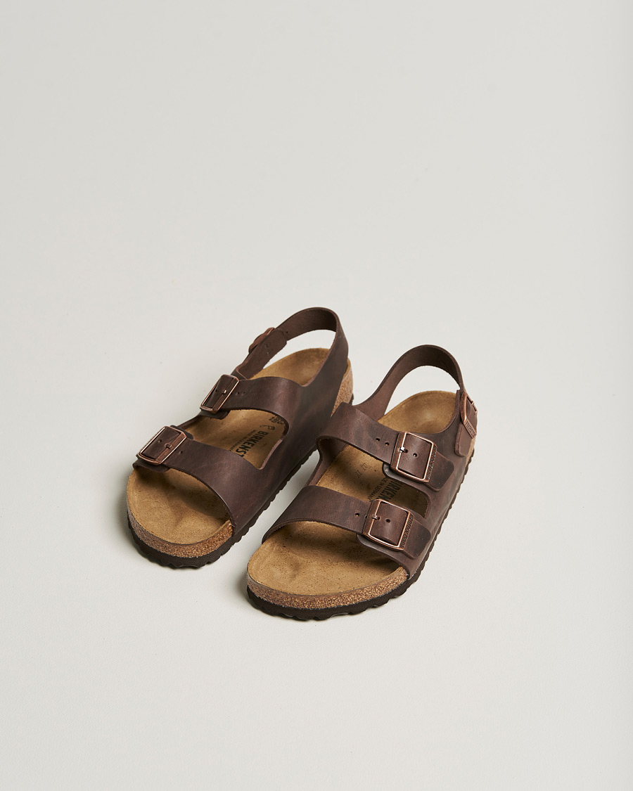 Homme | Sandales Et Mules | BIRKENSTOCK | Milano Classic Footbed Habana Oiled Leather