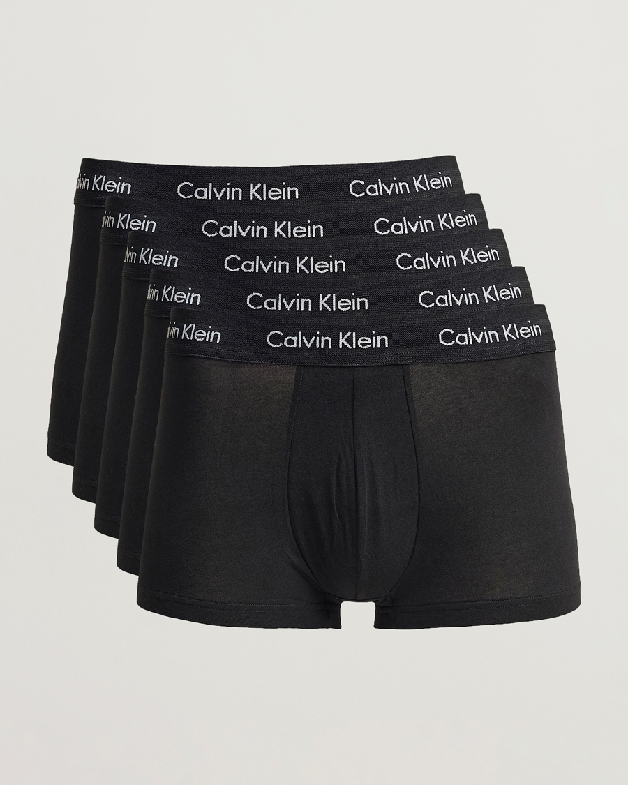 Homme | Sous-Vêtements Et Chaussettes | Calvin Klein | Cotton Stretch 5-Pack Trunk Black