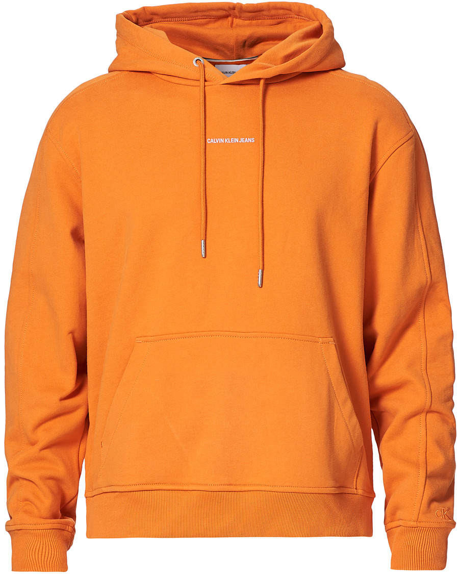 Homme | Pulls Et Tricots | Calvin Klein Jeans | Micro Branding Hoodie Rusty Orange