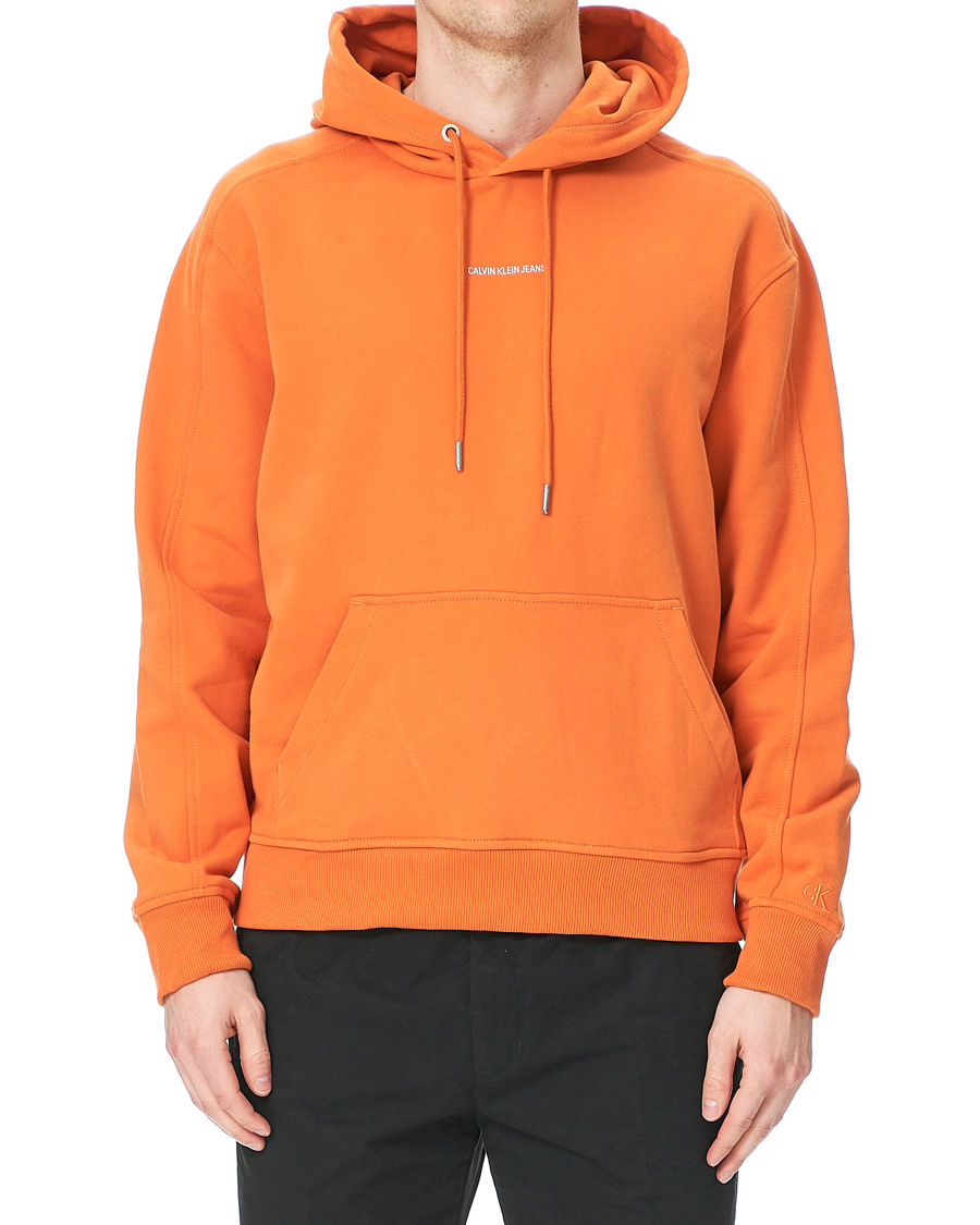 Homme | Pulls Et Tricots | Calvin Klein Jeans | Micro Branding Hoodie Rusty Orange