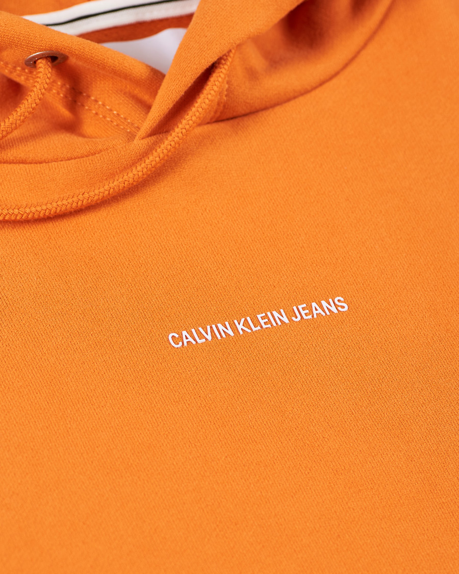 Homme | Pulls Et Tricots | Calvin Klein Jeans | Micro Branding Hoodie Rusty Orange