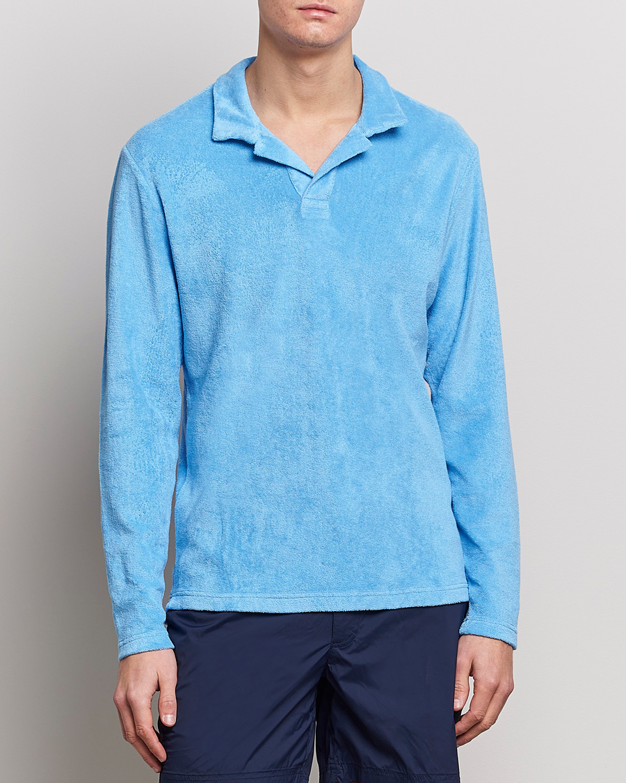Homme | Pulls Et Tricots | Orlebar Brown | Terry Long Sleeve Polo Riviera