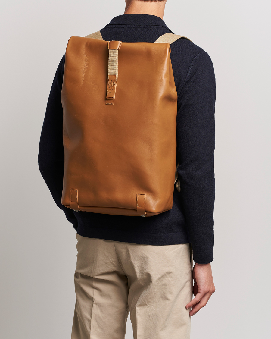 Homme |  | Brooks England | Pickwick Large Leather Backpack Honey