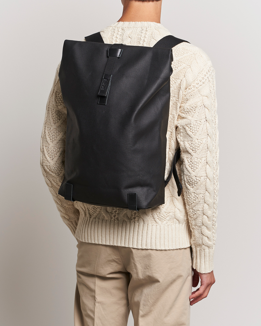 Homme |  | Brooks England | Pickwick Cotton Canvas 26L Backpack Total Black