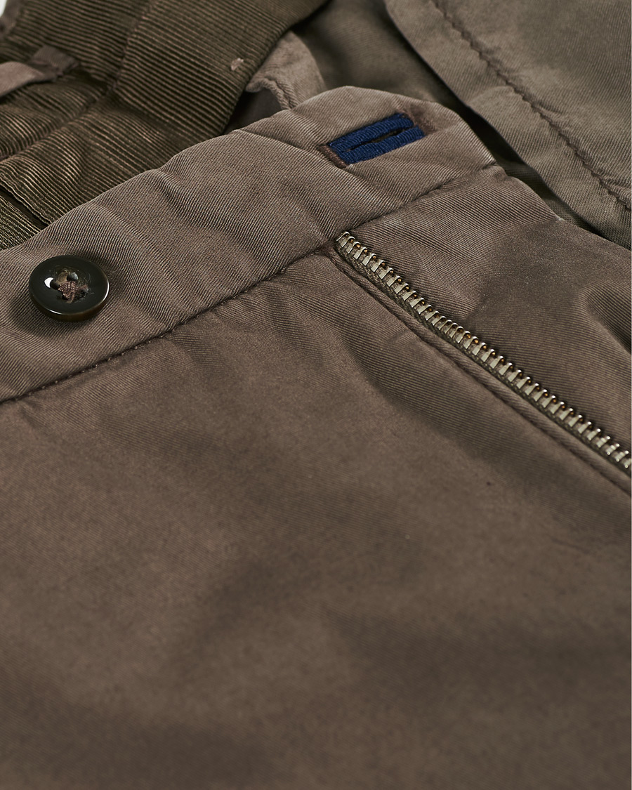 Homme | Pantalons | Incotex | Slim Fit Stretch Chinos Dark Brown