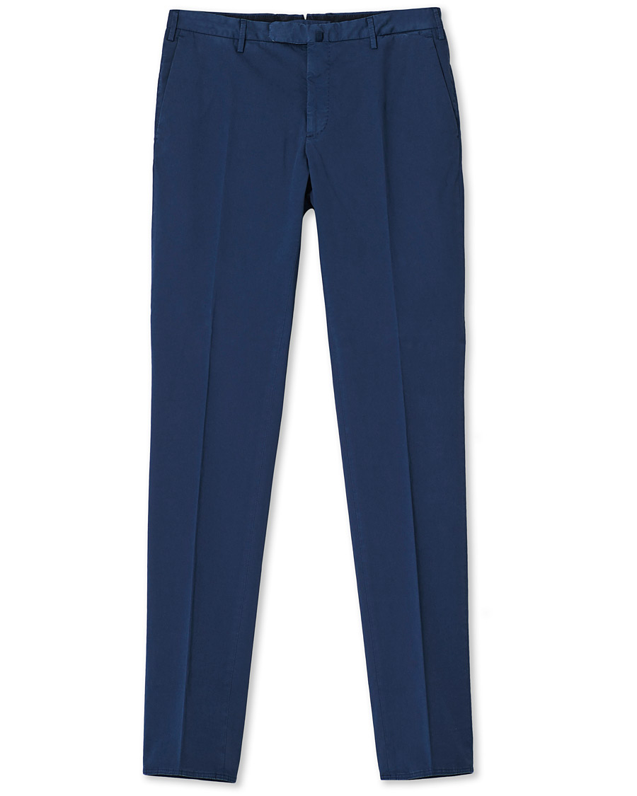 Homme | Pantalons | Incotex | Slim Fit Stretch Chinos Royal Blue