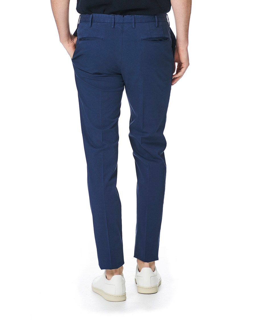 Homme | Pantalons | Incotex | Slim Fit Stretch Chinos Royal Blue