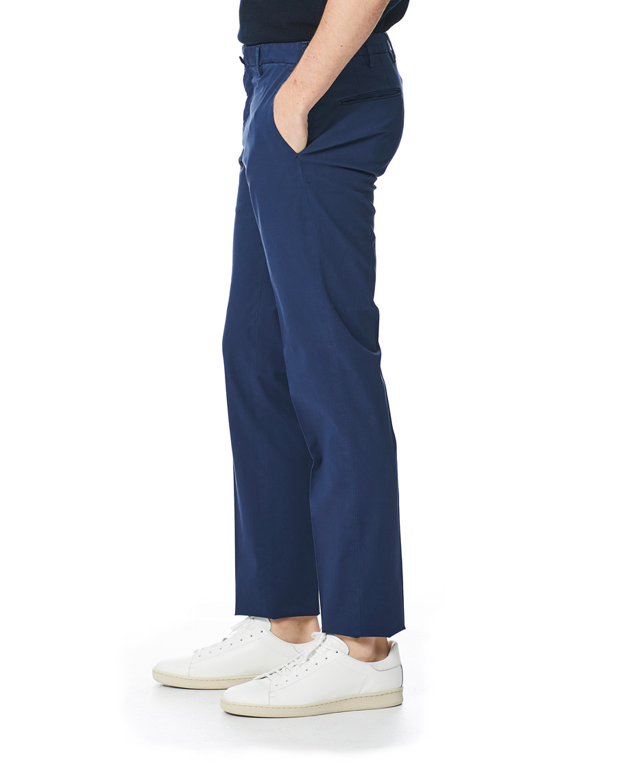 Homme | Pantalons | Incotex | Slim Fit Stretch Chinos Royal Blue