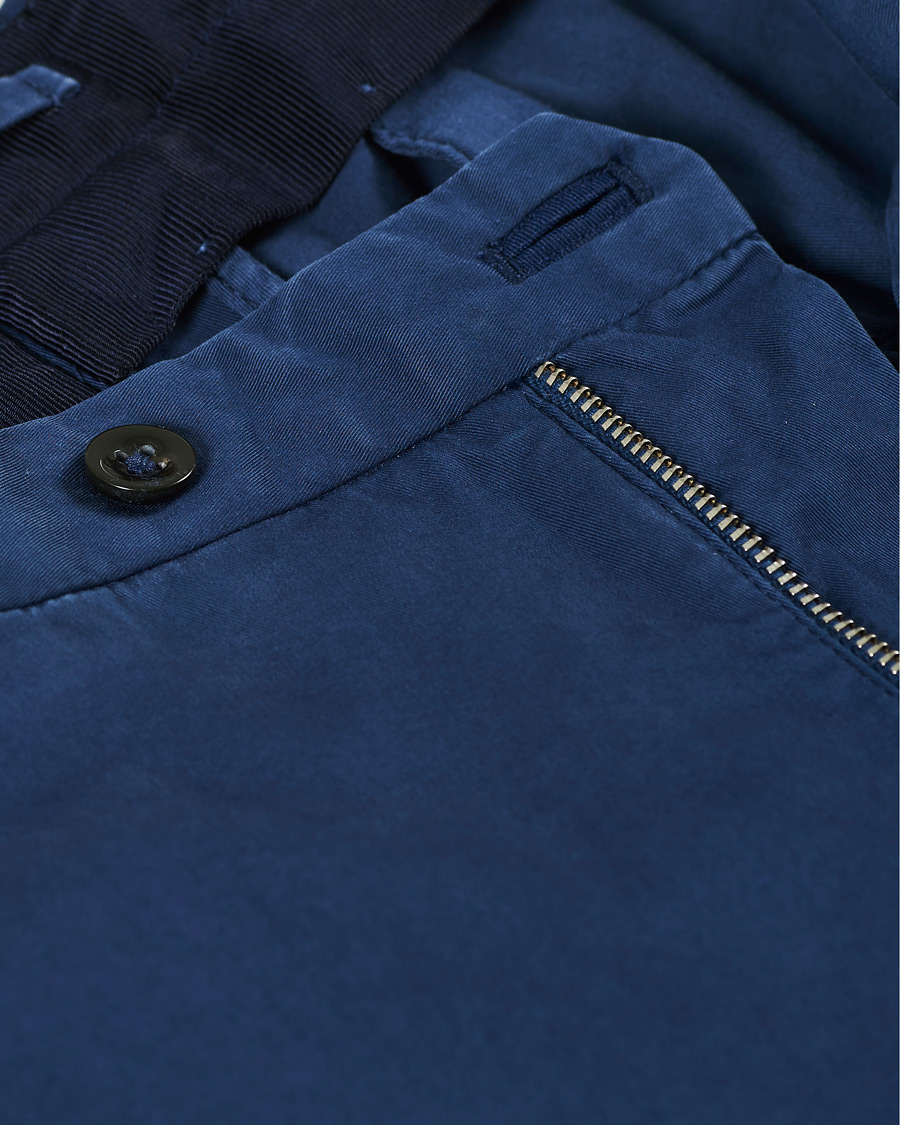 Homme | Pantalons | Incotex | Slim Fit Stretch Chinos Royal Blue