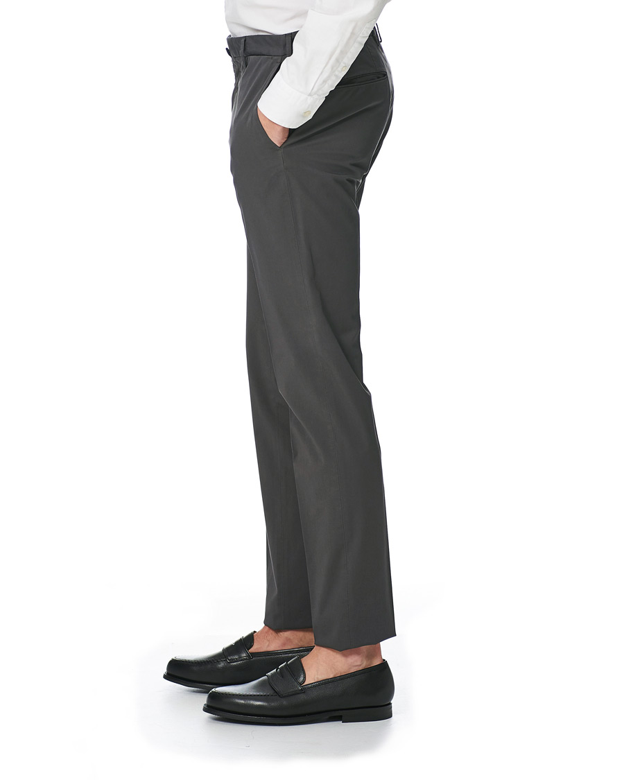 Homme | Pantalons | Incotex | Slim Fit Stretch Chinos Dark Grey