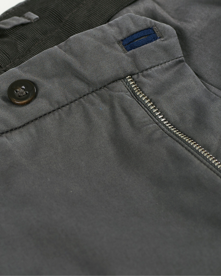Homme | Pantalons | Incotex | Slim Fit Stretch Chinos Dark Grey