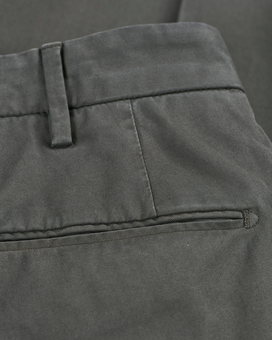 Homme | Pantalons | Incotex | Slim Fit Stretch Chinos Dark Grey
