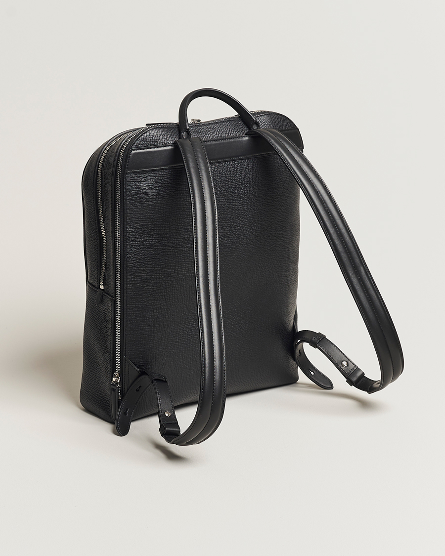 Homme | Smythson Ludlow Zip Around Backpack Black | Smythson | Ludlow Zip Around Backpack Black