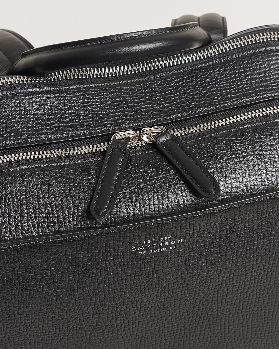 Homme | Smythson Ludlow Zip Around Backpack Black | Smythson | Ludlow Zip Around Backpack Black