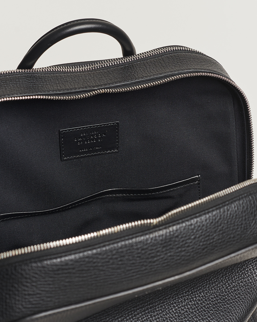 Homme | Smythson Ludlow Zip Around Backpack Black | Smythson | Ludlow Zip Around Backpack Black