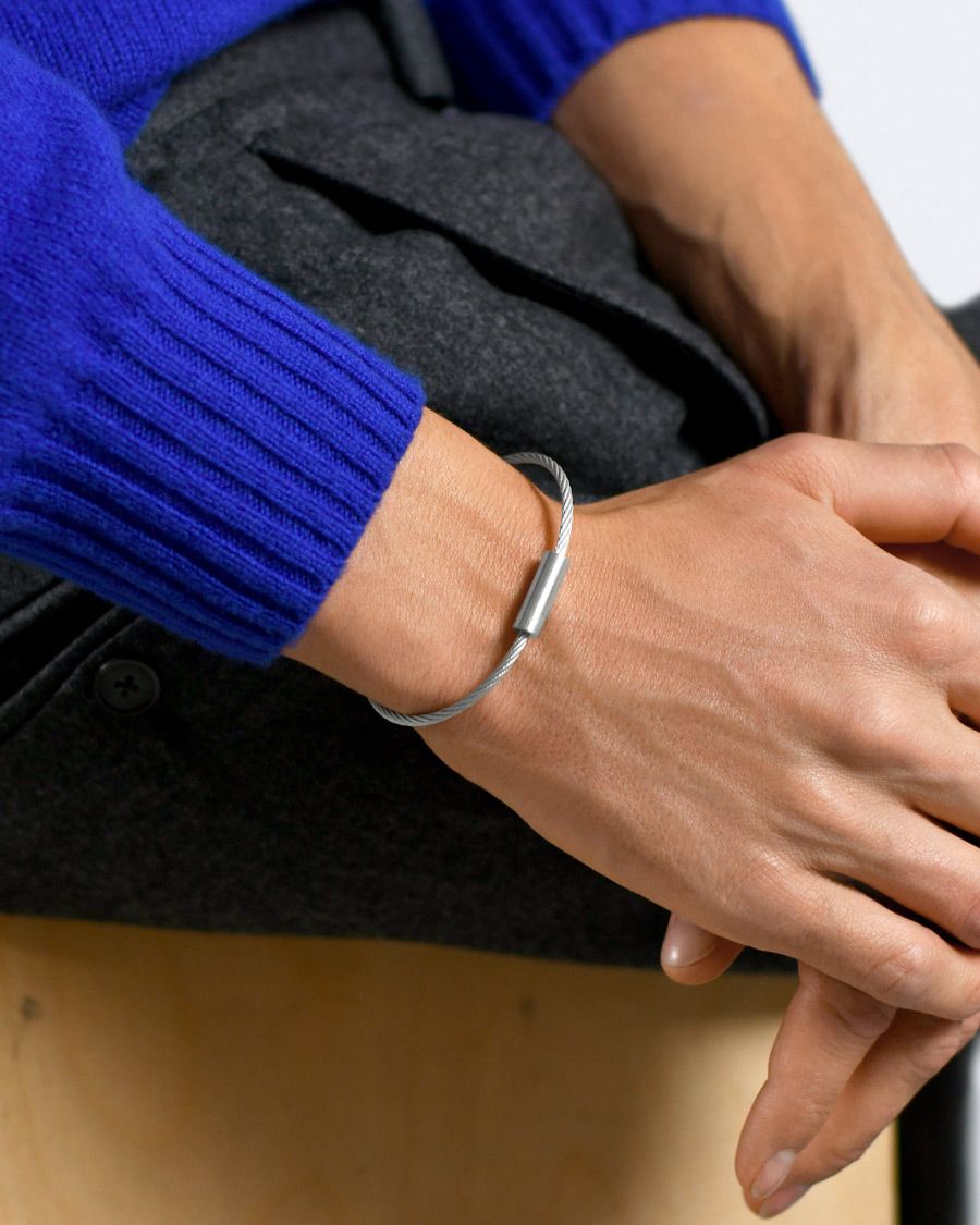 Homme | Bijoux | LE GRAMME | Cable Bracelet Brushed Sterling Silver 9g