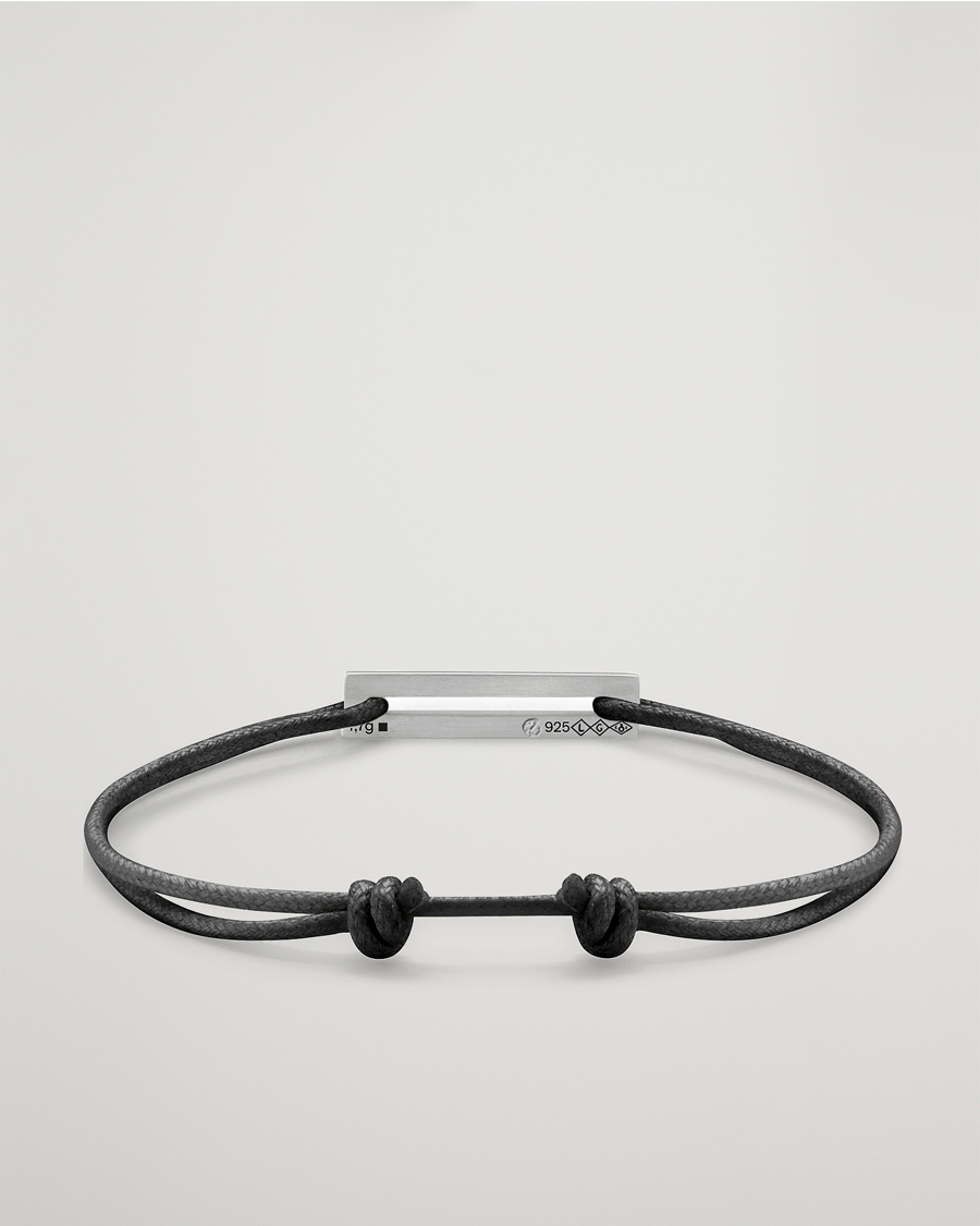 Homme | Bijoux | LE GRAMME | Cord Bracelet Le 17/10 Black/Sterling Silver