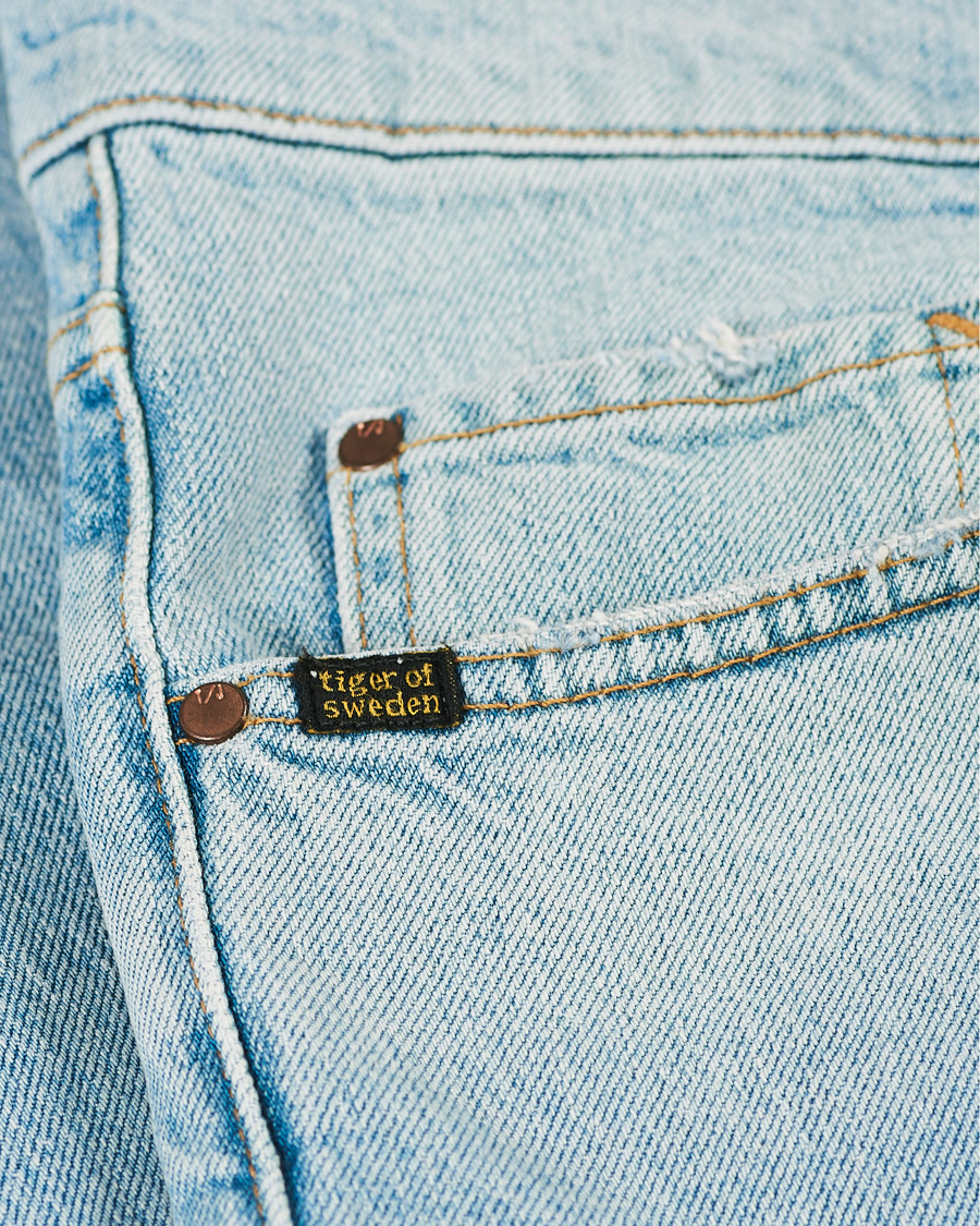 Homme | Jeans | Tiger of Sweden Jeans | Pistolero Comfort Stretch Craze Jeans Light Blue