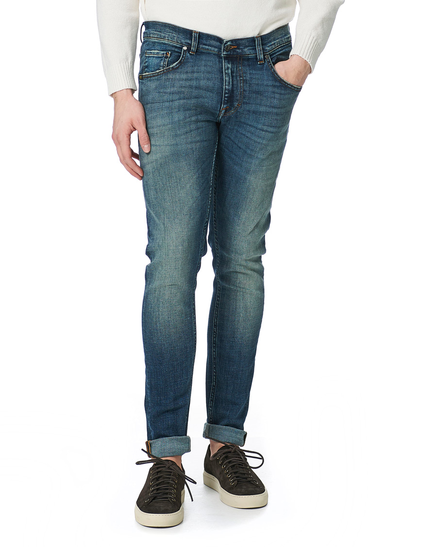 Homme | Jeans | Tiger of Sweden Jeans | Slim Super Stretch Ideal Jeans Medium Blue
