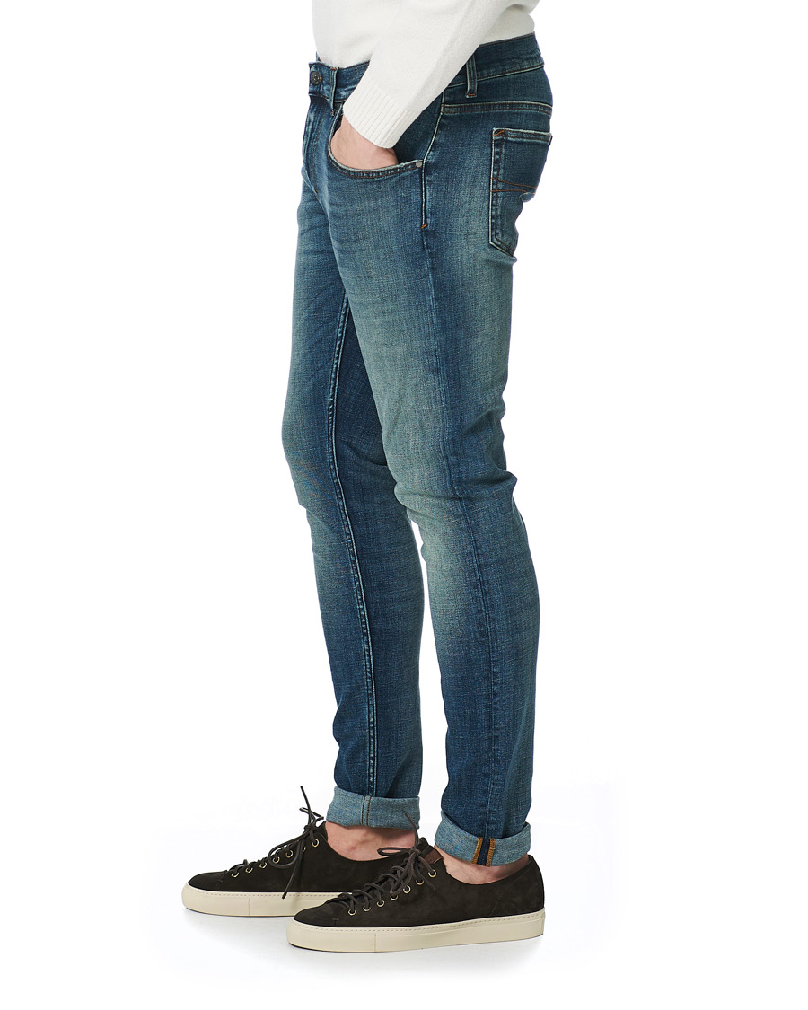 Homme | Jeans | Tiger of Sweden Jeans | Slim Super Stretch Ideal Jeans Medium Blue