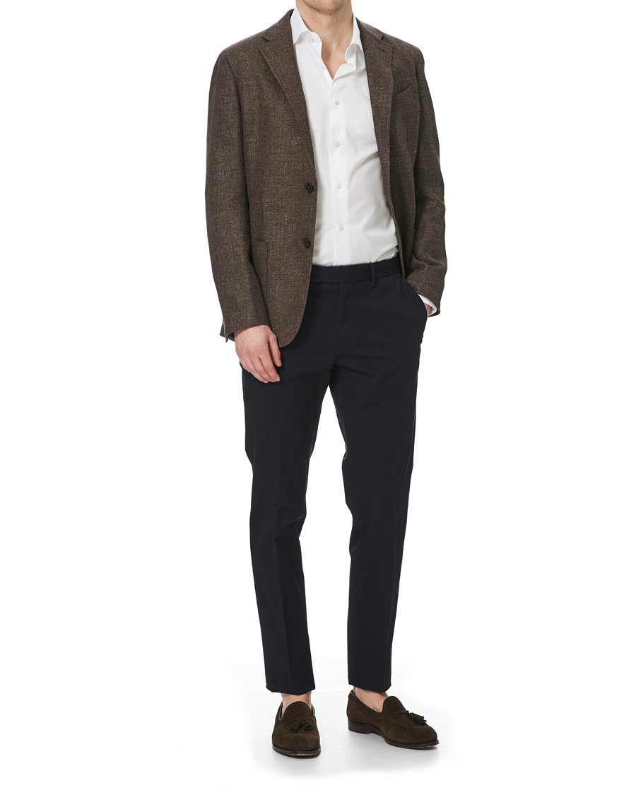 Homme | Blazers | Ermenegildo Zegna | Unconstructed Linen Blazer Brown