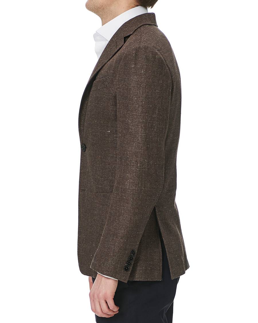 Homme | Blazers | Ermenegildo Zegna | Unconstructed Linen Blazer Brown