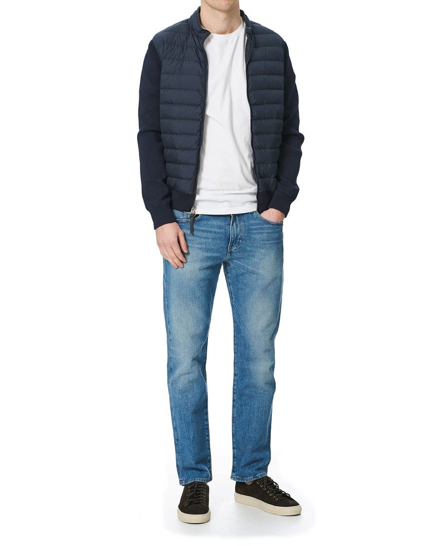 Homme | Manteaux Et Vestes | Woolrich | Hybrid Track Jacket Melton Blue