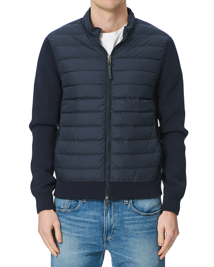 Homme | Manteaux Et Vestes | Woolrich | Hybrid Track Jacket Melton Blue