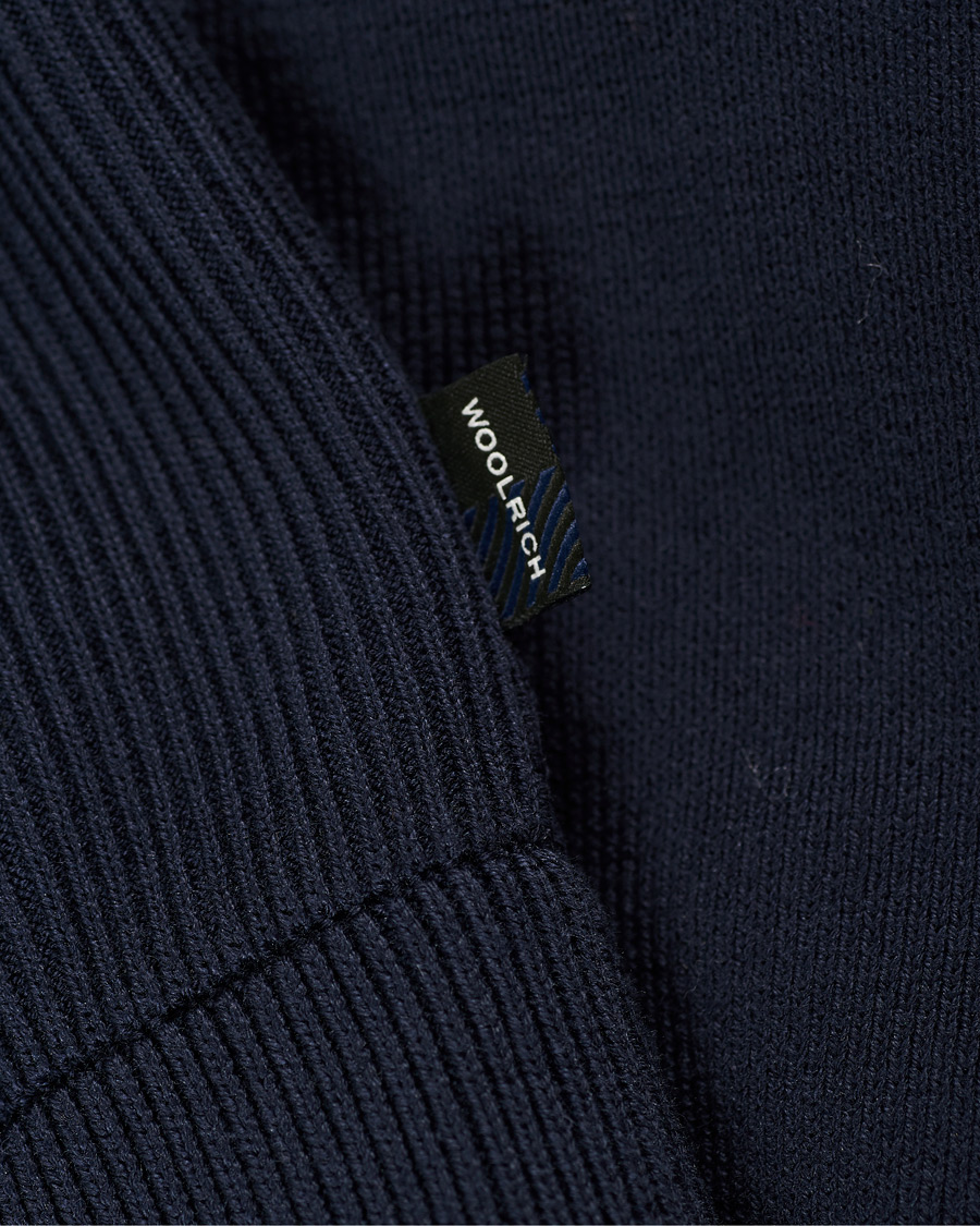 Homme | Manteaux Et Vestes | Woolrich | Hybrid Track Jacket Melton Blue