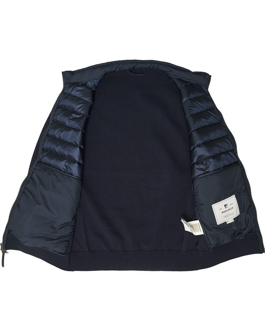 Homme | Manteaux Et Vestes | Woolrich | Hybrid Track Jacket Melton Blue