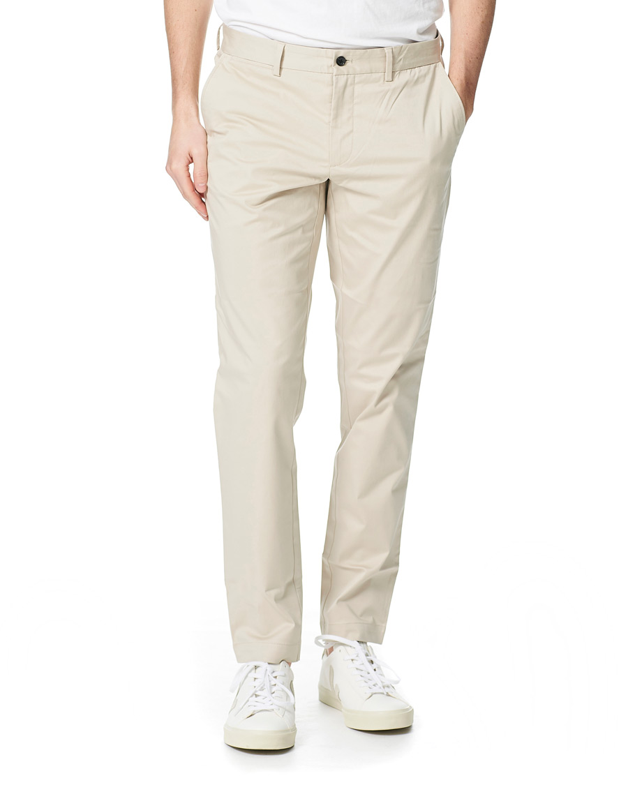 Homme | Pantalons | J.Lindeberg | Chaze Super Satin Strech Chinos Sand Grey