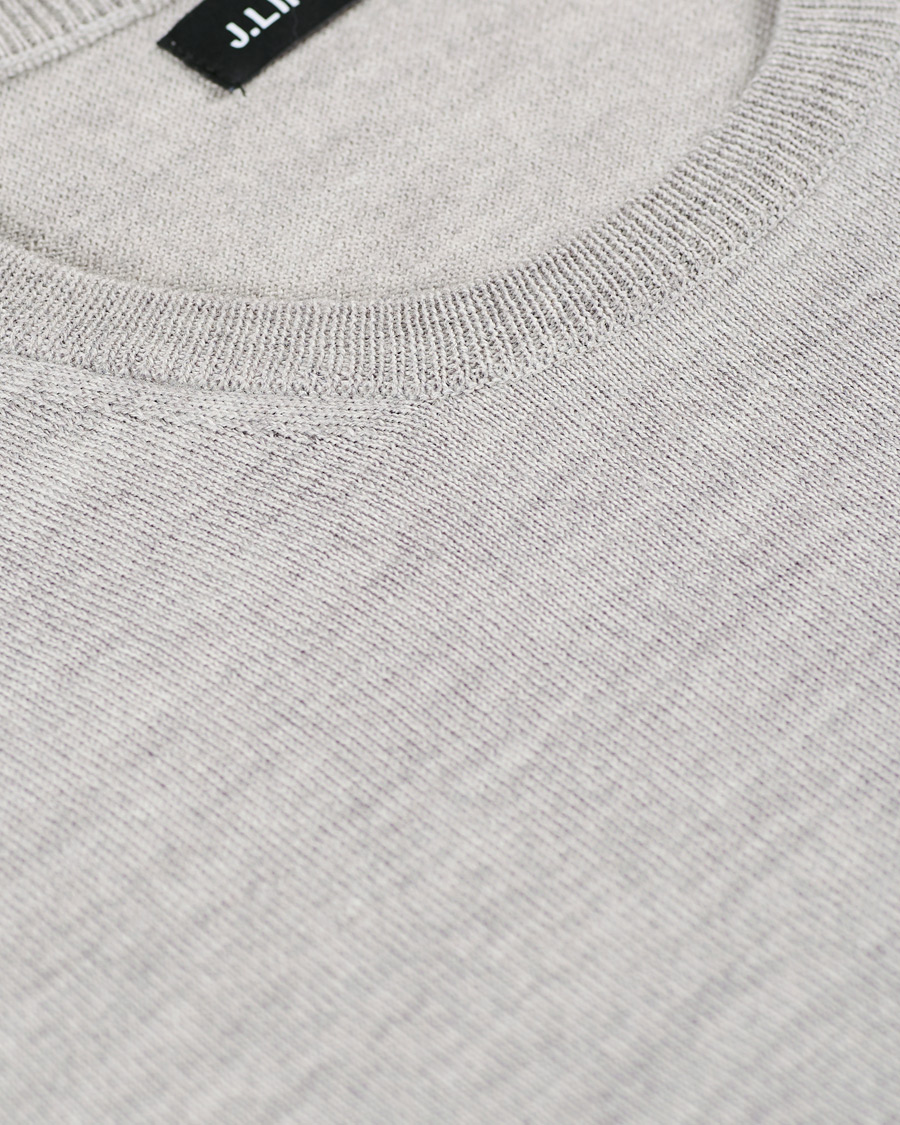 Homme | Pulls Et Tricots | J.Lindeberg | Newman Merino Crew Neck Pullover Stone Grey Melange