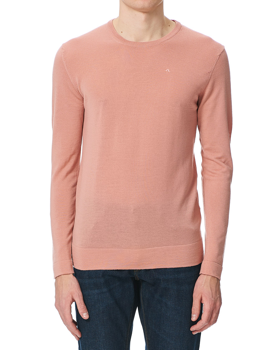 Homme | Pulls Et Tricots | J.Lindeberg | Newman Merino Crew Neck Pullover Rose Coppar