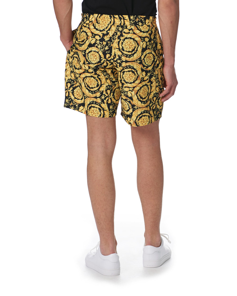 Homme | Maillots De Bain | Versace | Barocco Swim Trunks Black/Gold