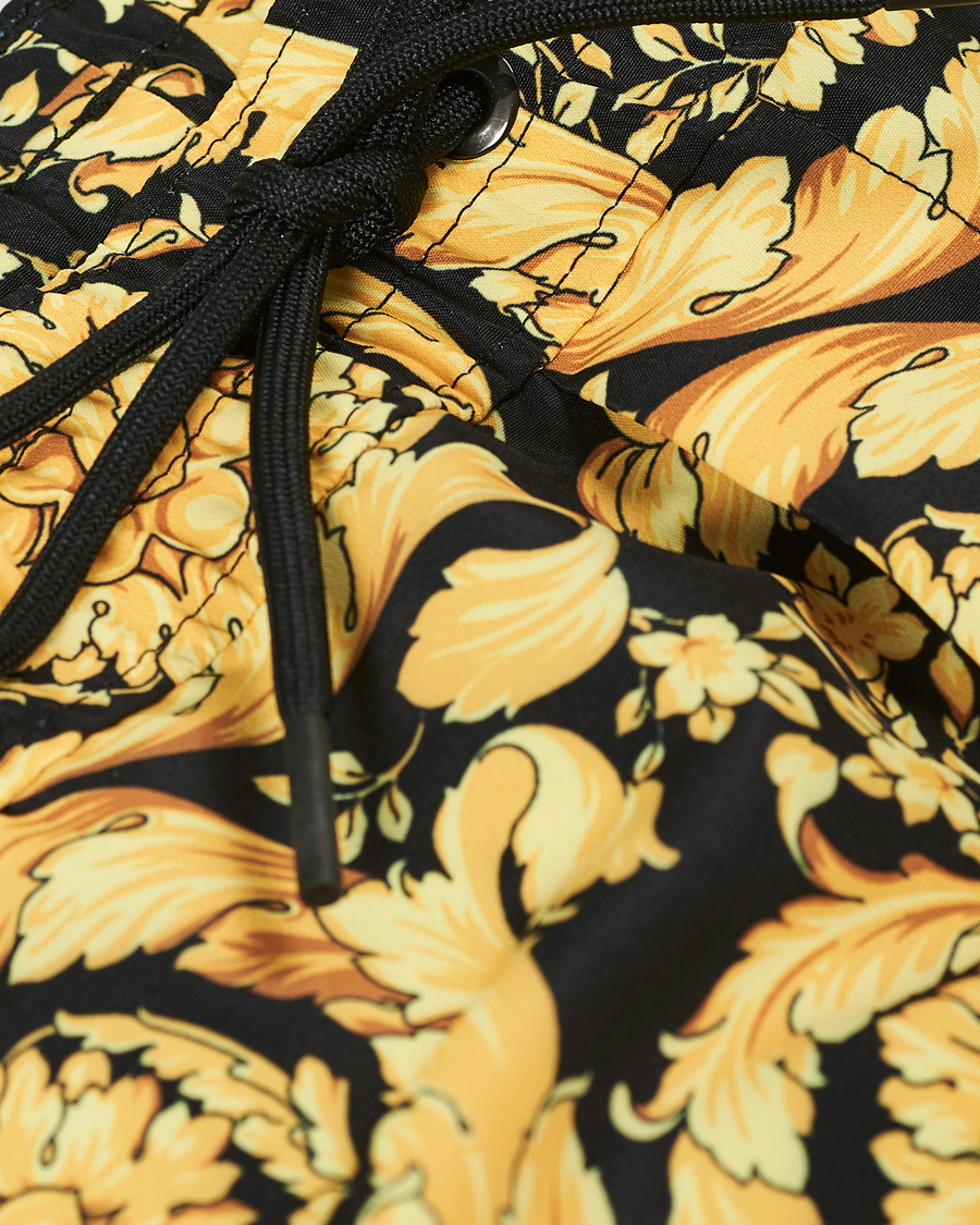 Homme | Maillots De Bain | Versace | Barocco Swim Trunks Black/Gold