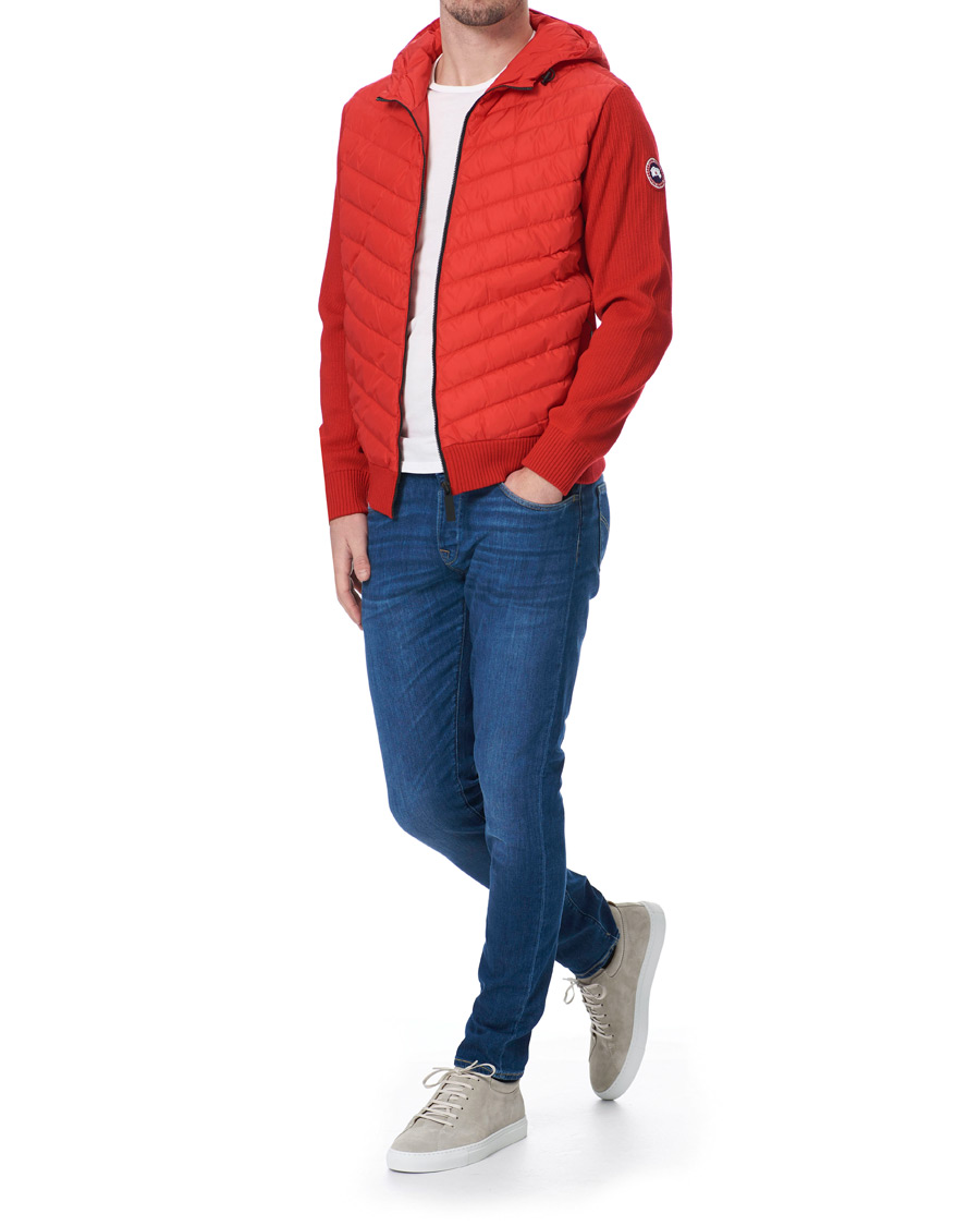 Homme | Manteaux Et Vestes | Canada Goose | Hybridge Knitted Hoodie Red