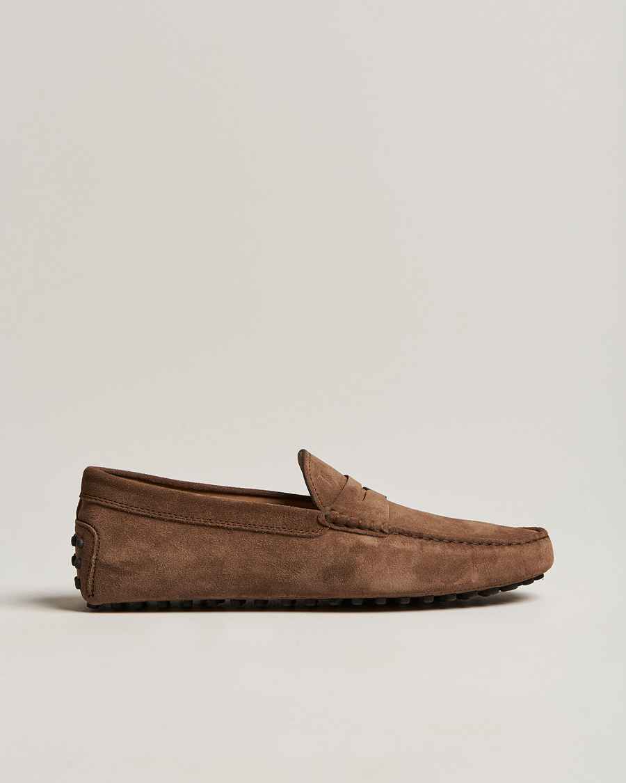 Homme | Tod's Gommino Carshoe Brown Suede | Tod's | Gommino Carshoe Brown Suede