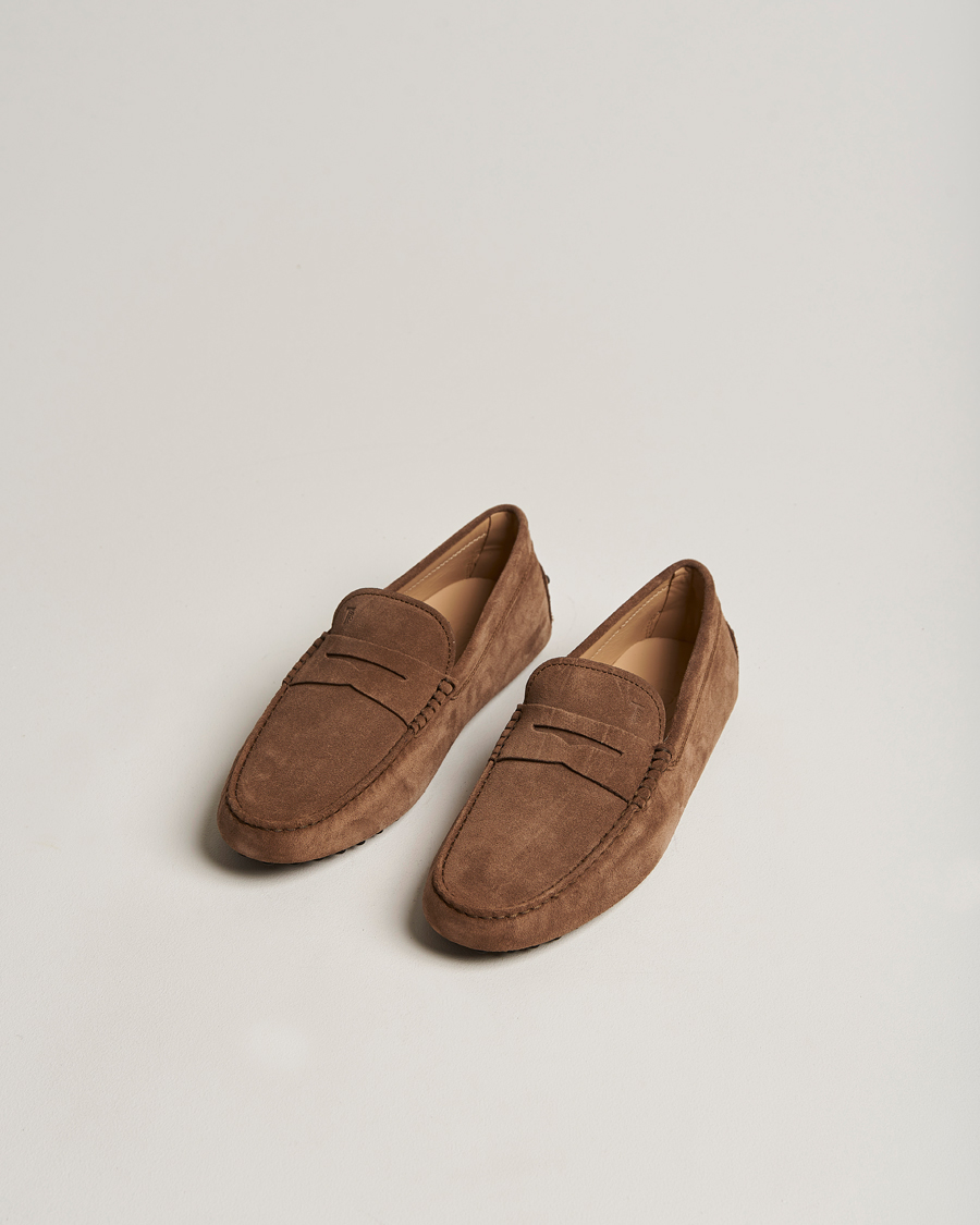 Homme | Tod's Gommino Carshoe Brown Suede | Tod's | Gommino Carshoe Brown Suede