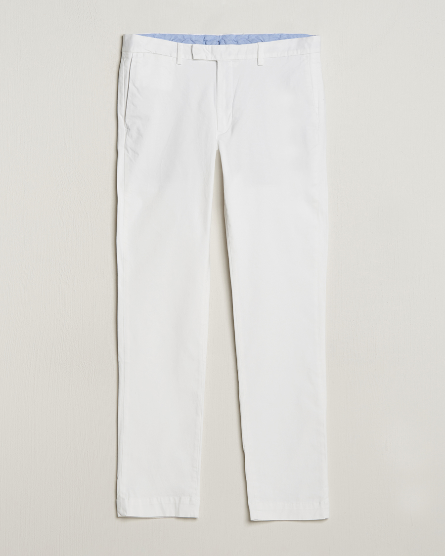 Homme | Pantalons | Polo Ralph Lauren | Slim Fit Stretch Chinos White