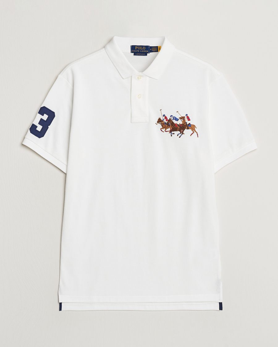 Homme | Polos | Polo Ralph Lauren | Custom Slim Fit Match Club Polo White
